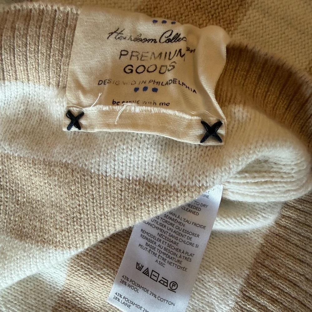 We the Free Free People Knit Sweater Into the Blue Wool Blend Cropped Pullover - Picture 7 of 9